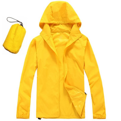 Bărbați, femei, jachetă cu uscare rapidă, unisex, impermeabilă, impermeabilă, în aer liber, drumeții, ciclism, cu protecție solară, haină ultra-ușoară, rezistentă la ploaie