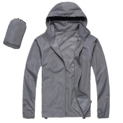Bărbați, femei, jachetă cu uscare rapidă, unisex, impermeabilă, impermeabilă, în aer liber, drumeții, ciclism, cu protecție solară, haină ultra-ușoară, rezistentă la ploaie