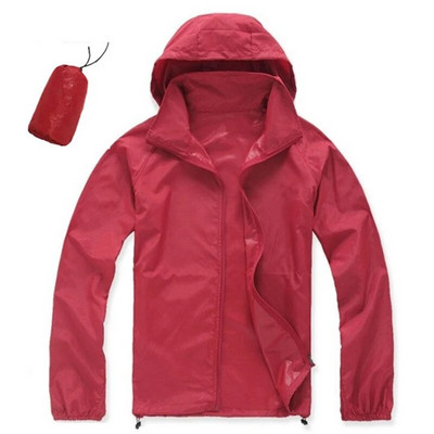 Bărbați, femei, jachetă cu uscare rapidă, unisex, impermeabilă, impermeabilă, în aer liber, drumeții, ciclism, cu protecție solară, haină ultra-ușoară, rezistentă la ploaie