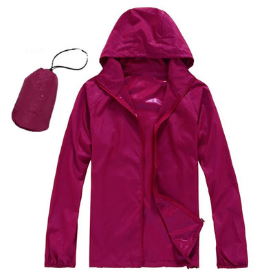 Bărbați, femei, jachetă cu uscare rapidă, unisex, impermeabilă, impermeabilă, în aer liber, drumeții, ciclism, cu protecție solară, haină ultra-ușoară, rezistentă la ploaie