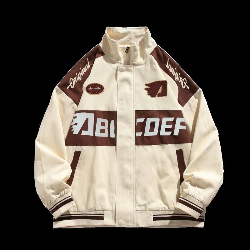 American Vintage trkaća jakna Muška biciklistička jakna na rever Ženska BF sveučilišna jakna s slovnim pismom Oversize High Street Vibe Baseball uniforma