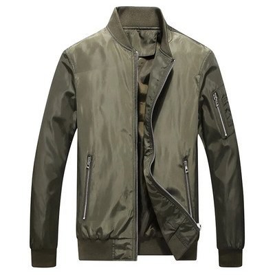 Jachetă casual pentru bărbați 2024, la modă solidă, subțire, pardesiu, primăvară, toamnă, baseball, în aer liber, M-7XL