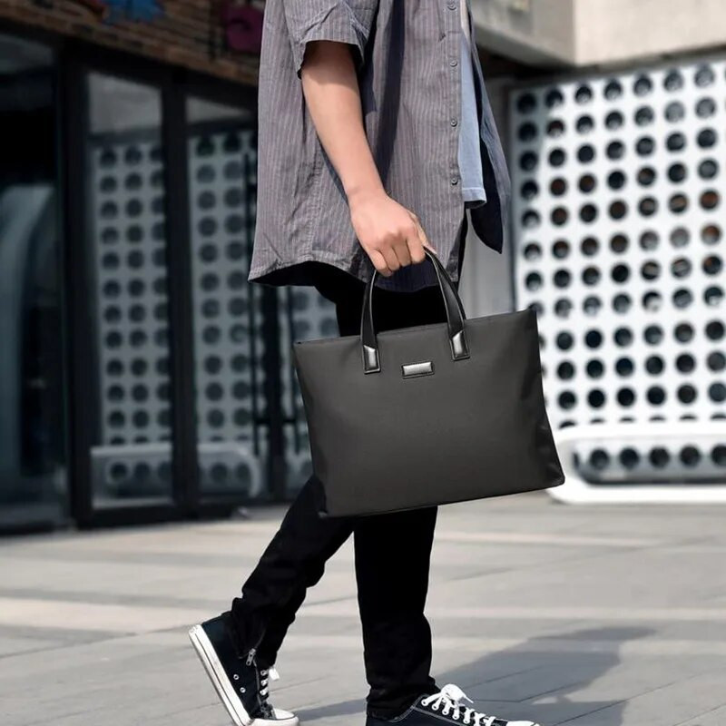 2024 új aktatáska hordozható irattáska nagy kapacitású üzleti férfi táska számítógépes táska nyilvános dokumentum