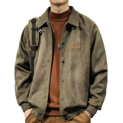 Νέα Ανδρικά Δερμάτινα Μπουφάν Φθινοπωρινά Casual Μοτοσικλέτα PU Μπουφάν Biker Δερμάτινα Παλτό Μάρκα Ένδυση Μέγεθος ΕΕ