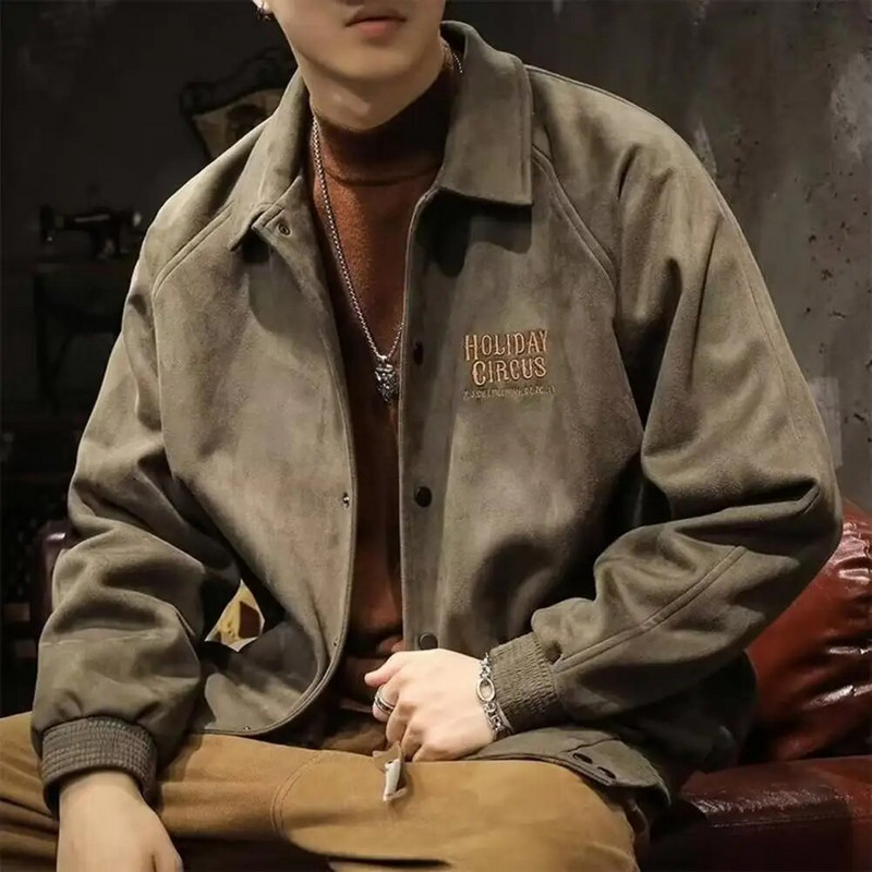 Νέα Ανδρικά Δερμάτινα Μπουφάν Φθινοπωρινά Casual Μοτοσικλέτα PU Μπουφάν Biker Δερμάτινα Παλτό Μάρκα Ένδυση Μέγεθος ΕΕ