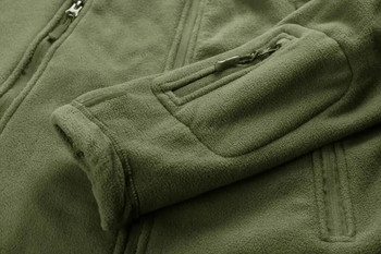 Ανδρικά μπουφάν αντιανεμικό για άνδρες Fleece Ανδρικά αθλητικά τακτικά μπουφάν Combat Στρατιωτικό Fleece Αθλητισμός εξωτερικού χώρου πεζοπορίας Πολικό παλτό