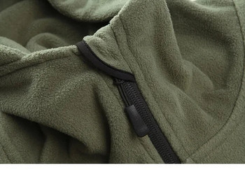 Ανδρικά μπουφάν αντιανεμικό για άνδρες Fleece Ανδρικά αθλητικά τακτικά μπουφάν Combat Στρατιωτικό Fleece Αθλητισμός εξωτερικού χώρου πεζοπορίας Πολικό παλτό