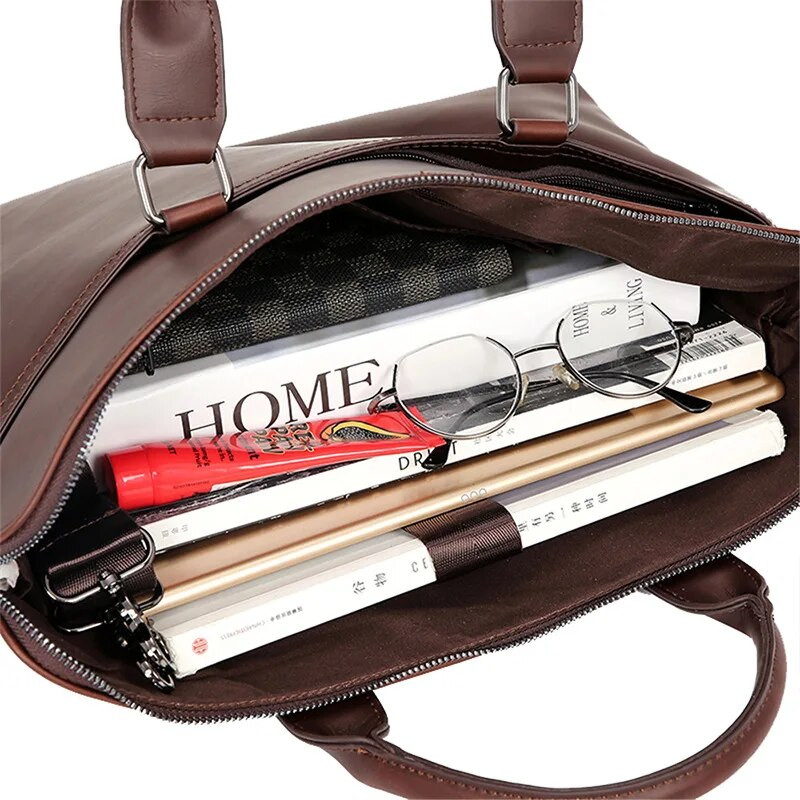 Νέα κορεάτικη τσάντα ώμου Χαρτοφύλακας ρετρό ανδρική τσάντα γραφείου ανδρική επαγγελματική τσάντα