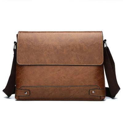 Servietă pentru bărbați Geanta din piele PU Boston Commuting Laptop Umăr Executive Business Work Messenger Crossbody Geantă laterală de designer