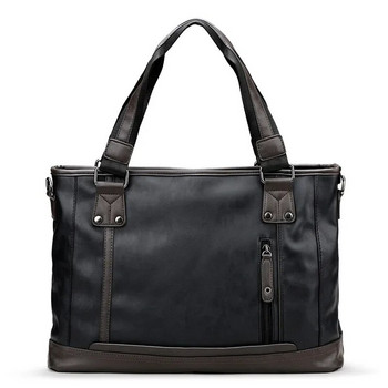 Дизайнерска марка Ежедневни мъжки куфарчета Кожена бизнес чанта Vintage Travel Мъжка чанта през рамо Чанти за лаптоп bolso 가방