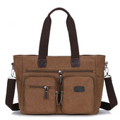 Servietă din pânză pentru bărbați Genți de călătorie Valisă Classic Messenger Geantă de umăr Geanta de mână mare ocazională pentru laptop de afaceri XA506F