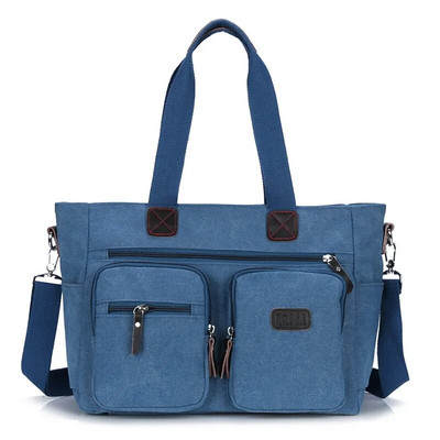 Servietă din pânză pentru bărbați Genți de călătorie Valisă Classic Messenger Geantă de umăr Geanta de mână mare ocazională pentru laptop de afaceri XA506F