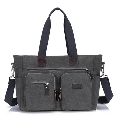 Servietă din pânză pentru bărbați Genți de călătorie Valisă Classic Messenger Geantă de umăr Geanta de mână mare ocazională pentru laptop de afaceri XA506F