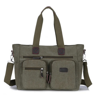 Servietă din pânză pentru bărbați Genți de călătorie Valisă Classic Messenger Geantă de umăr Geanta de mână mare ocazională pentru laptop de afaceri XA506F