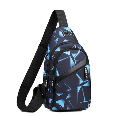Модна мъжка ежедневна многофункционална чанта за през рамо Пътна чанта за през рамо на рамо чанта с прашка Пакет Messenger Pack Мъжка чанта за гърдите