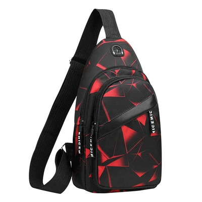 Geantă de umăr multifuncțională ocazională pentru bărbați la modă Geantă de călătorie pe umăr, geantă cu sling, pachet Messenger, geantă de piept pentru bărbați