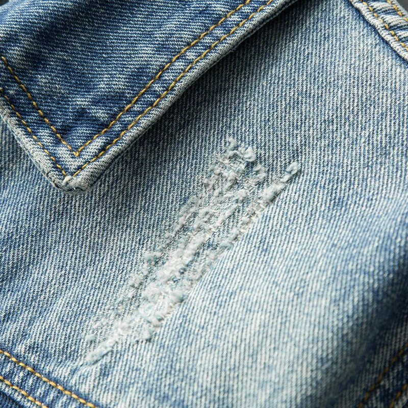 Muška vintage traper jakna Jesenska nova korejska moda Jean kaput Ulična muška ležerna široka jakna velika veličina 4XL 5XL