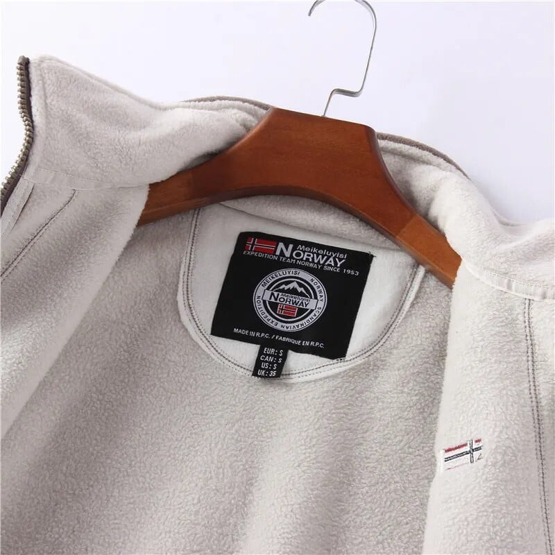 Nauja Winter Thicken Vyriška Polar Fleece Striukė Stovi apykaklė Didesnio dydžio Lauko Paltas Šiltas Norvegijos Striukė Klasikiniai viršutiniai drabužiai