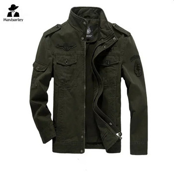 2024 New Casual Army Military Jacket Mens Plus Size M-6XL Jaqueta Masculina Air Force One Spring Autumn Cargo Mens Jackets Coat