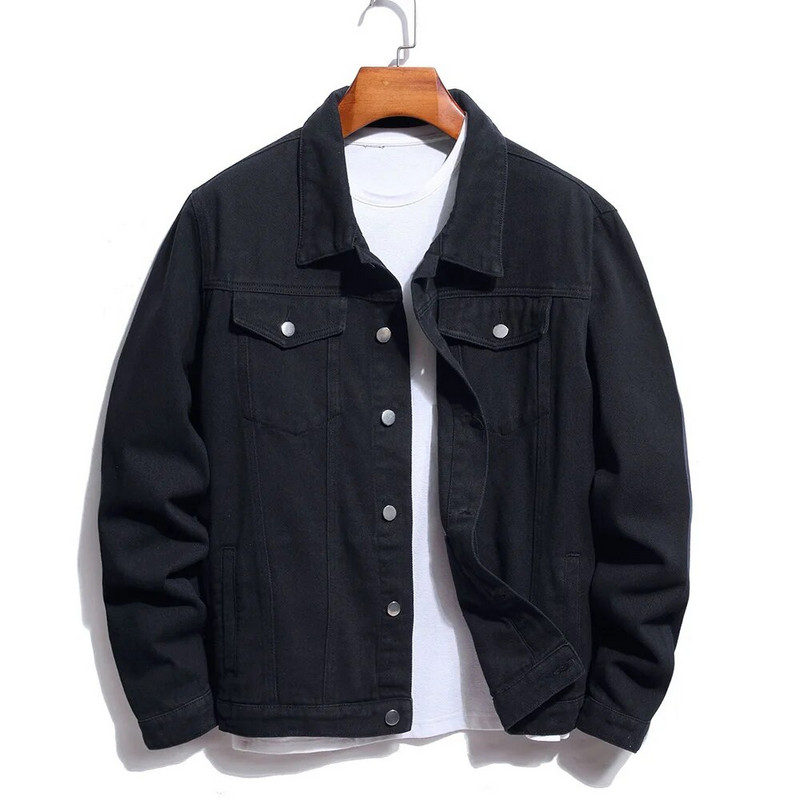 Bărbați Jachetă de blugi cu broderie cu macara Păsări din blugi brodate cu pasăre