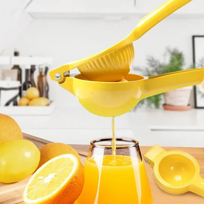 Citromfacsaró 2 az 1-ben kézi facsaró Kényelmes narancssárga gránátalma citromgyümölcs Clip Háztartási multifunkcionális konyhai kiegészítők