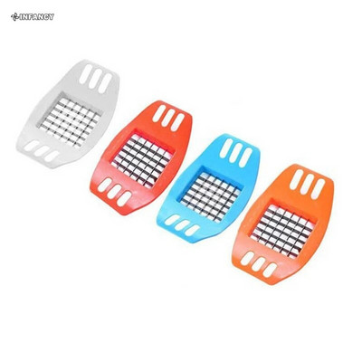 Tăiător de cartofi din inox Ustensile de bucătărie Cutter de feliere Cartofi prăjiți Cutter de cartofi Tocător de tăiat Accesorii de bucătărie Gadget-uri de bucătărie