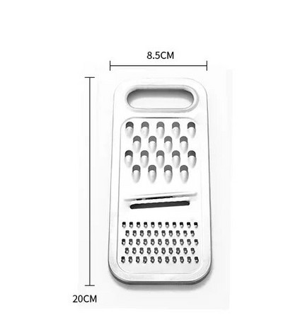 Trys viename nerūdijančio plieno daržovių vaisių pjaustyklės Daugiafunkcis bulvių citrinų sūrio trintuvas maisto smulkintuvas Virtuvės priedai