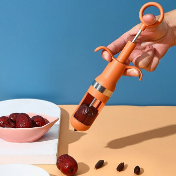 Jujube Cherry Инструмент за бързо премахване на сърцевината на плодовете Инструмент за зеленчуци и плодове Инструмент за отстраняване на сърцевината от маслини Инструмент за избутване на семки Кухненски аксесоари