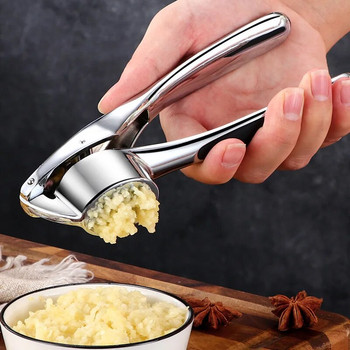 Εγχειρίδιο από ανοξείδωτο χάλυβα Mashed Garlic Artifact Kitchen Novel Αξεσουάρ κουζίνας Οικιακός αποφλοιωτής σκόρδου Gadget Tools Gadgets Bar