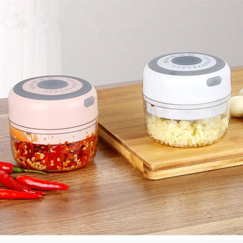 Електрическа чопър за храна 100/250 мл Mini USB безжична електрическа преса за чесън USB машина за чесън Кухня Плодове Зеленчуци Джаджи Инструмент