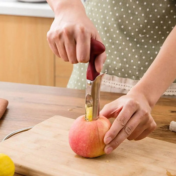 Ατσάλινο μαχαίρι με κουκούτσι μήλο κεράσια μήλο αχλάδι πυρήνες κουκούτσια φρούτων Εργαλείο κουζινών μαχαιριών κουζίνας G3G1