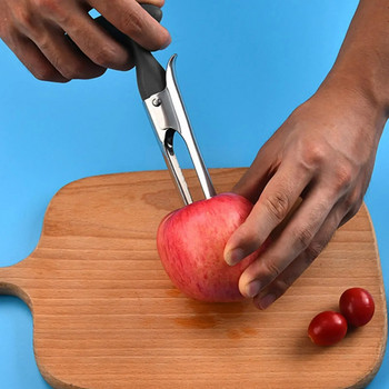 Стоманен нож за премахване на костилки Ябълки Череши Ядки от ябълки Круши Инструмент за премахване на костилките Плодове Кухненски нож Резачка G3G1
