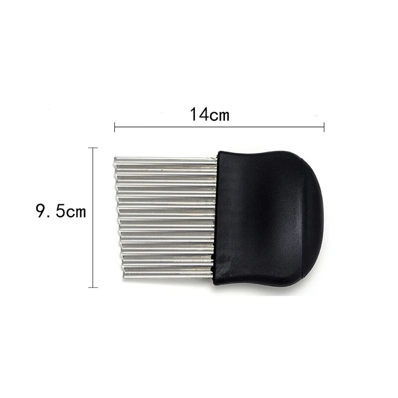 Πατατάκια κοπής πατατών από ανοξείδωτο ατσάλι Μαχαίρι κοπής τηγανιτών πατατών Μαχαίρι κατασκευής Peeler Cut Vegetable Crinkle Crinkle Wavy Slicer Knive