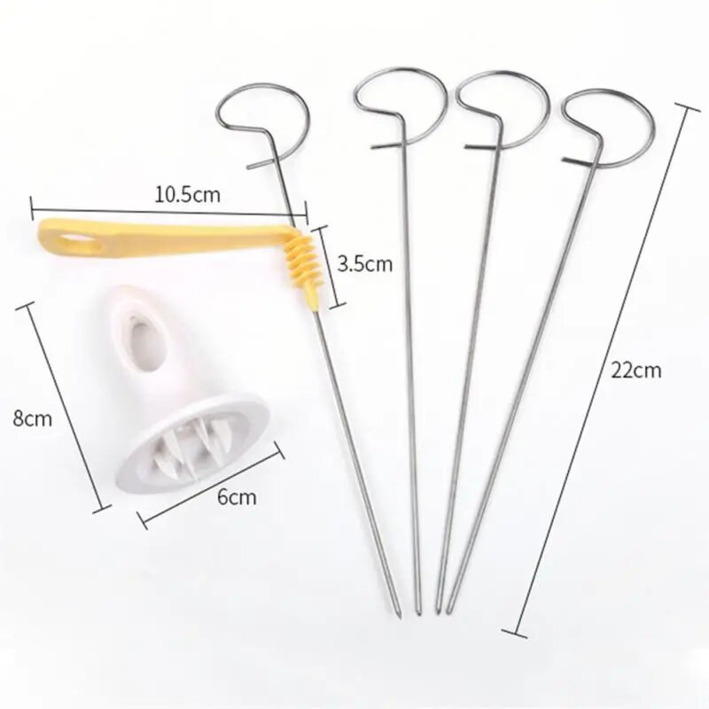 Εγχειρίδιο DIY Potato Spiral Cutter String Rotate Potato Chips Tower Slicer Twisted Potato Cutter Creative Kitchen Gadgets