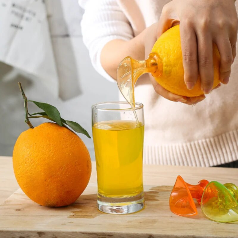 1 gab Rokas spiede Citronu spiede Daudzfunkcionāls virtuves rīks Plastmasas apelsīnu sulu spiede Manuāla drenāžas ierīces virtuves piederumi