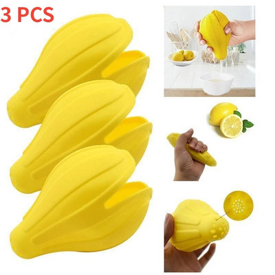 Практична и удобна силиконова ръчна сокоизстисквачка за плодове, портокал, лимон, преса, сокоизстисквачка за цитрусови плодове Кухненски приспособления Инструменти