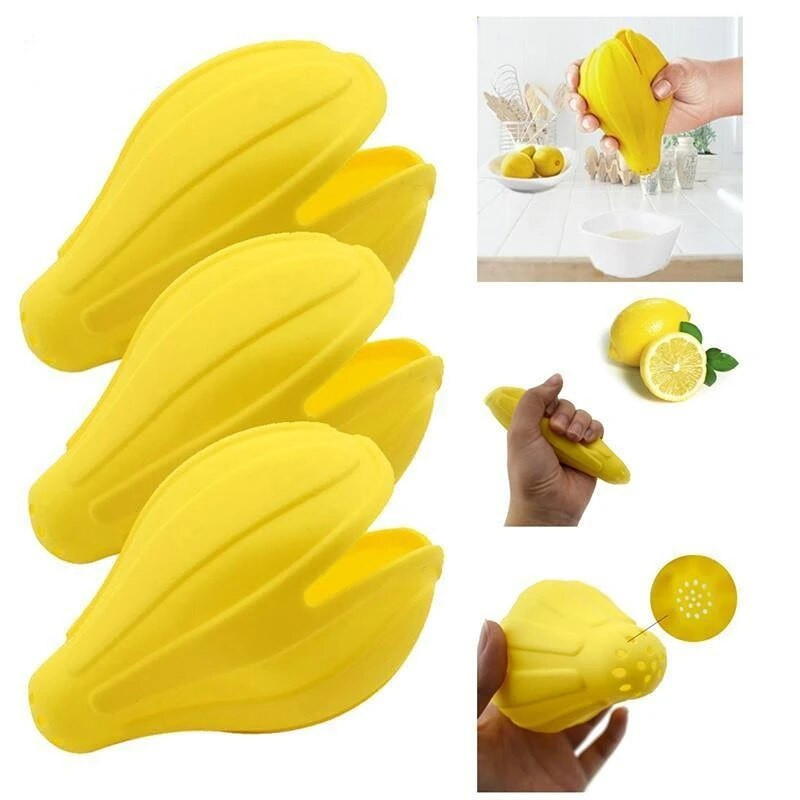 Практична и удобна силиконова ръчна сокоизстисквачка за плодове, портокал, лимон, преса, сокоизстисквачка за цитрусови плодове Кухненски приспособления Инструменти