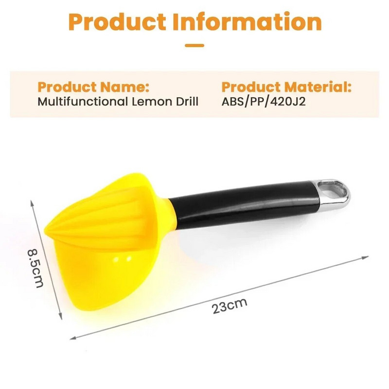 4 в 1 Лимоноизстисквачка Ръчна сокоизстисквачка Сокоизстисквачка за плодове Сокоизстисквачка за цитрусови плодове Сокоизстисквачка за лимони Преса за белачки Преносими кухненски инструменти