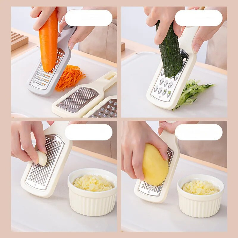 3 az 1-ben rozsdamentes acél kézi sajtreszelő többcélú konyhai ételreszelő sajtokhoz Csokoládé Vaj Gyümölcs Zöldség