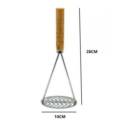 Casa Mașină de zdrobire de cartofi din oțel inoxidabil Concasor manual pentru alimente Presător de usturoi neted Orice dovleac Ustensile de bucătărie Ustensile de uz casnic