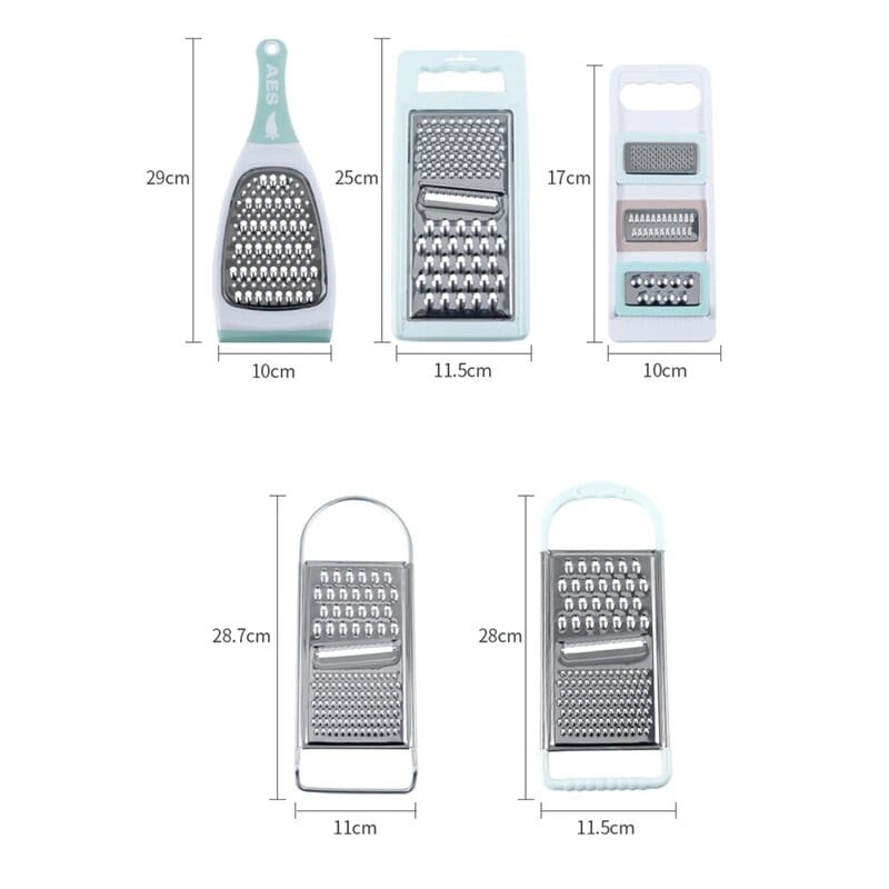Rozsdamentes acél reszelő Zöldség Gyümölcs Szeletelő Burgonya Sárgarépa Aprító Többcélú Élelmiszer aprító Konyhai eszközök