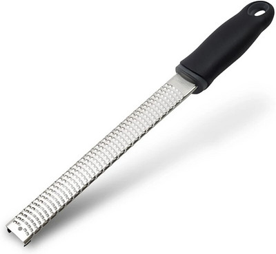 Best Zester, răzătoare pentru brânză de bucătărie din oțel inoxidabil, capac din plastic, mâner moale ergonomic