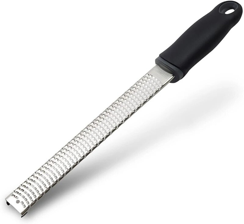 Best Zester, răzătoare pentru brânză de bucătărie din oțel inoxidabil, capac din plastic, mâner moale ergonomic