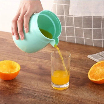 Ръчна портокалова сокоизстисквачка за цитрусови плодове Лимоноизстисквачка 300 ML Чаша за портокалов сок Детска външна сокоизстисквачка Машина Кухненски джаджи