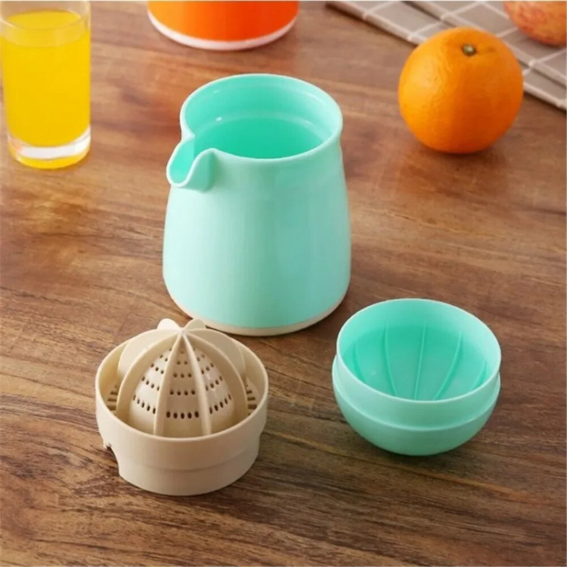Ръчна портокалова сокоизстисквачка за цитрусови плодове Лимоноизстисквачка 300 ML Чаша за портокалов сок Детска външна сокоизстисквачка Машина Кухненски джаджи
