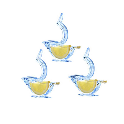 Akril citromlé csíptető átlátszó kézi citrom szelet facsaró halmadár alakú narancssárga citrusprés gyümölcsprés konyhai eszközök