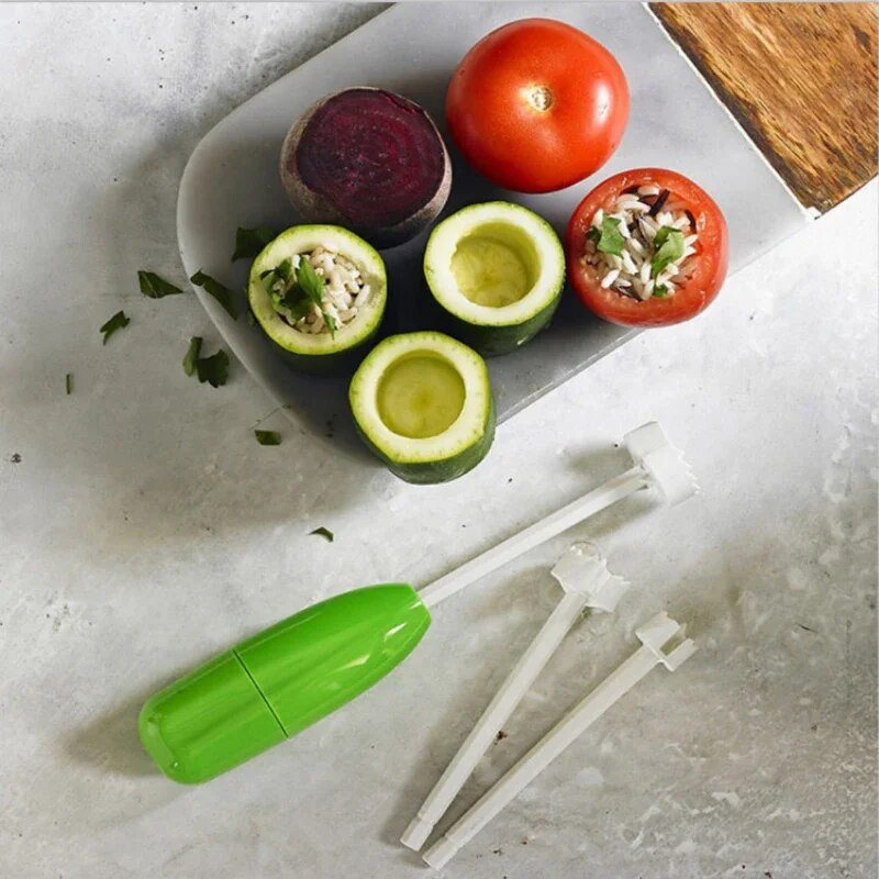 4 kom/set Kuhinjski pribor Vege bušilica za kopanje Corer Alat za kuhanje Spiralni rezač povrća Spiralizer Kreativni kuhinjski predmet