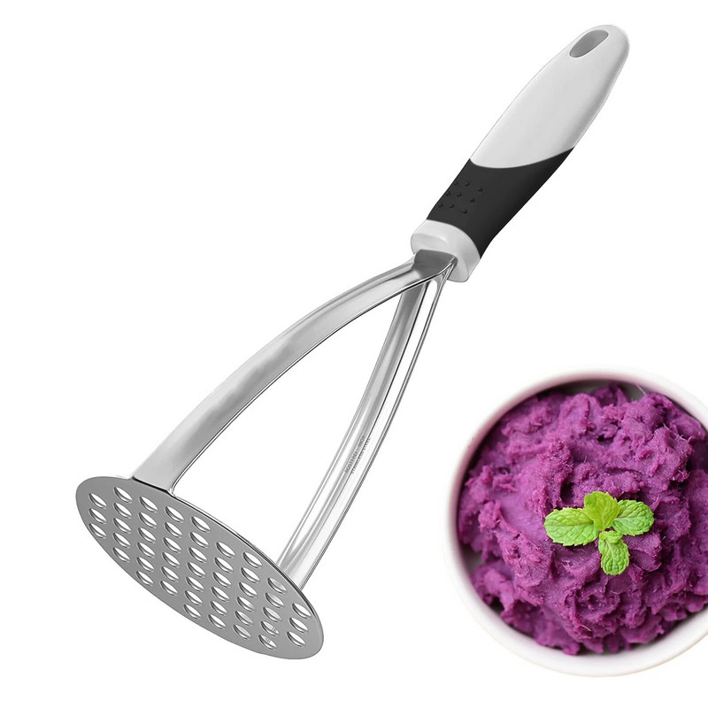 Mașină de zdrobire de cartofi presați Mașină de zdrobire pentru piure Mașină de zdrobire de cartofi Masina de cartofi piure netedă Unelte pentru fructe Bucătărie din oțel inoxidabil