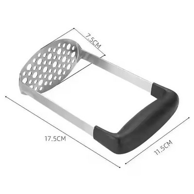 Mașină de zdrobire de cartofi din oțel inoxidabil Mașină de zdrobire manuală de dovleac Presă de igname Forme multiple Concasor pentru piure de legume Accesorii de bucătărie