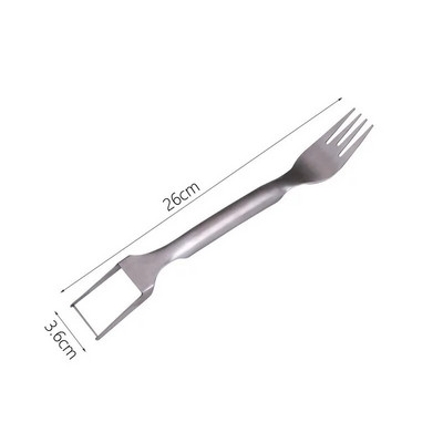 2 viename arbūzų pjaustyklė Arbūzo šakutė pjaustyklė nerūdijančio plieno vaisių pjaustyklė šakutė Meliono kubelių pjaustymo įrankis virtuvės įtaisas